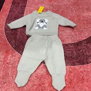 Gray Koala Knit Kids One Piece